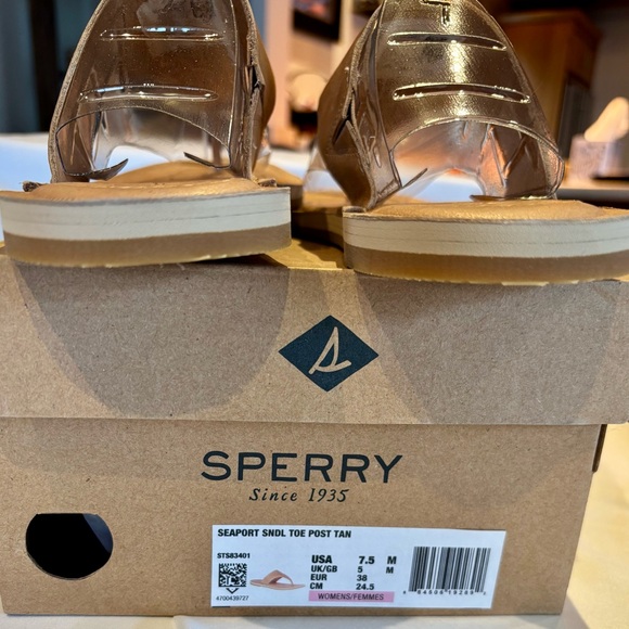 NEW Sperry Leather Seaport Sandal size 7.5 - Picture 2 of 3